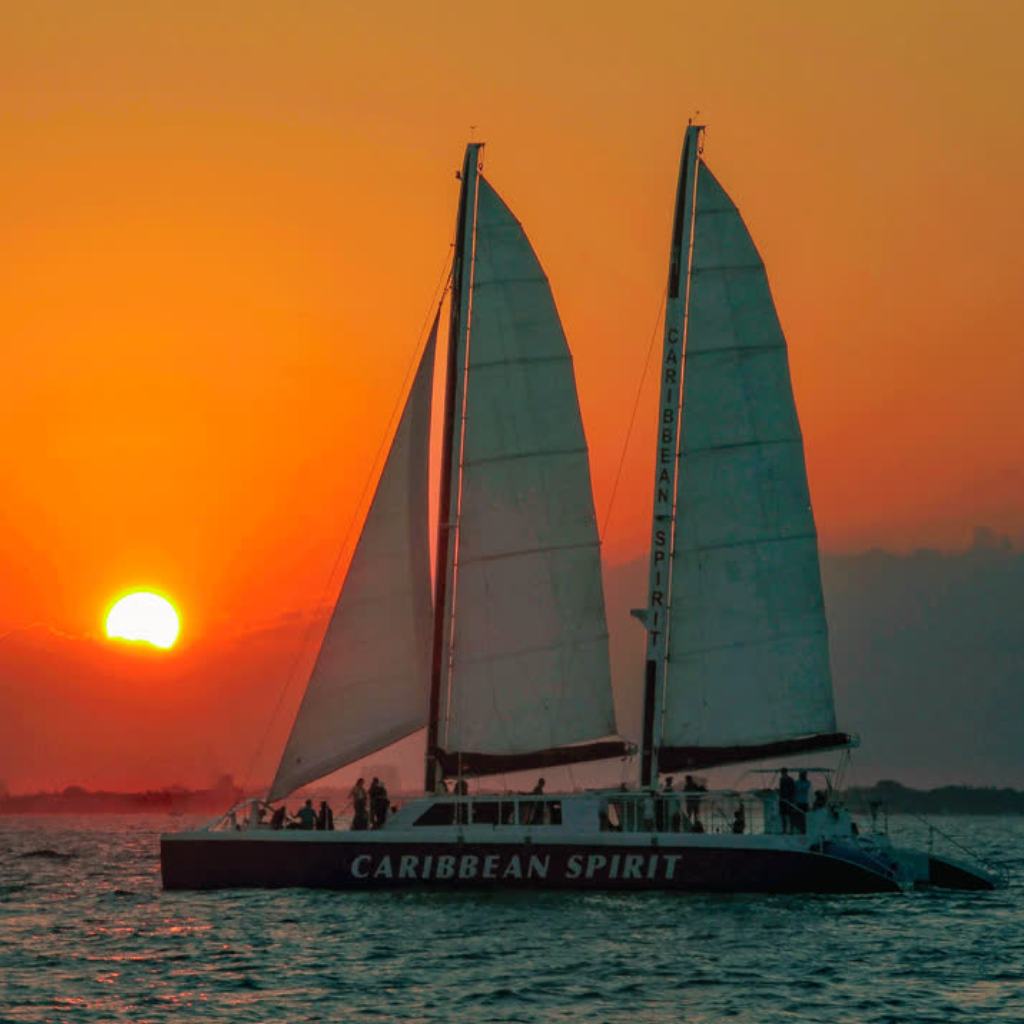 Sunset Cruise With Tropical Sailing Catamaran Charters of Fort Lauderdale and Miami